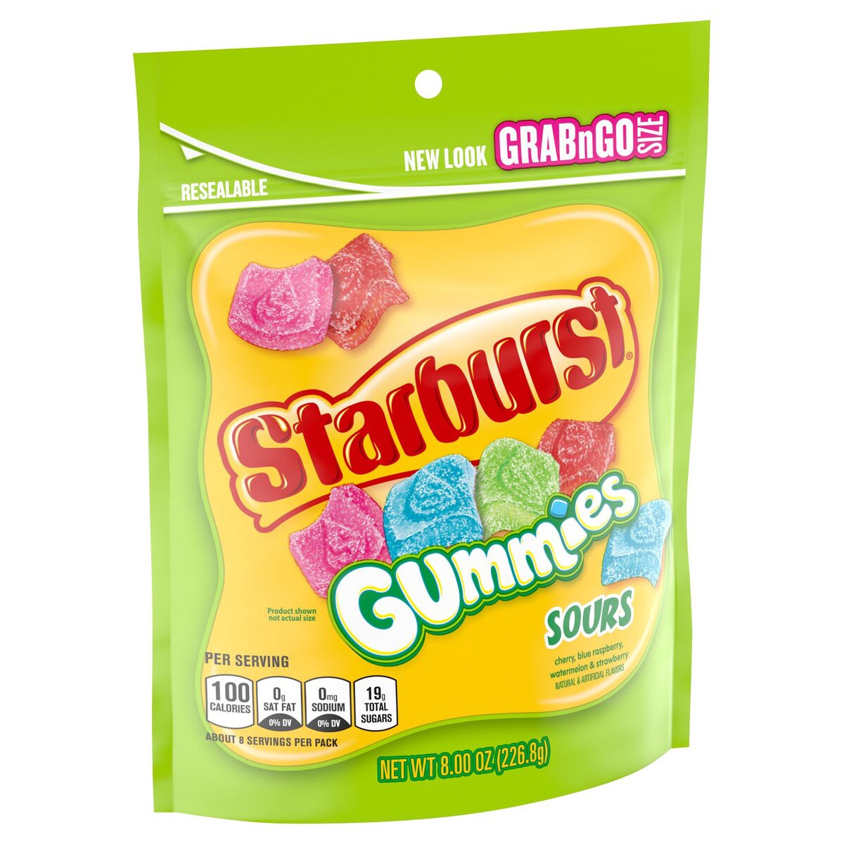 slide 3 of 6, STARBURST Sour Gummy Candy, Grab N Go, 8 oz Bag, 8 oz