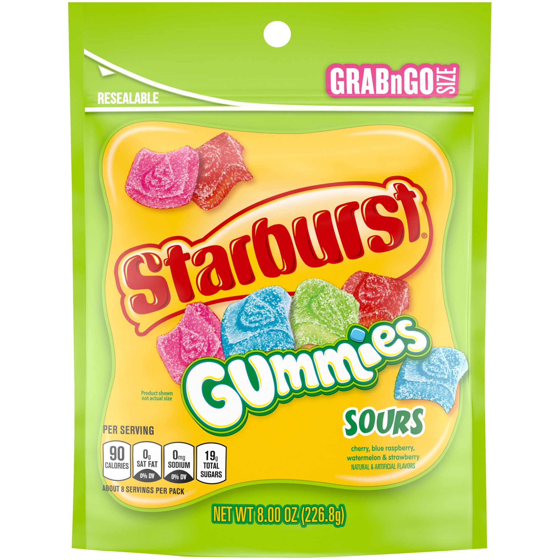 slide 1 of 6, STARBURST Sour Gummy Candy, Grab N Go, 8 oz Bag, 8 oz