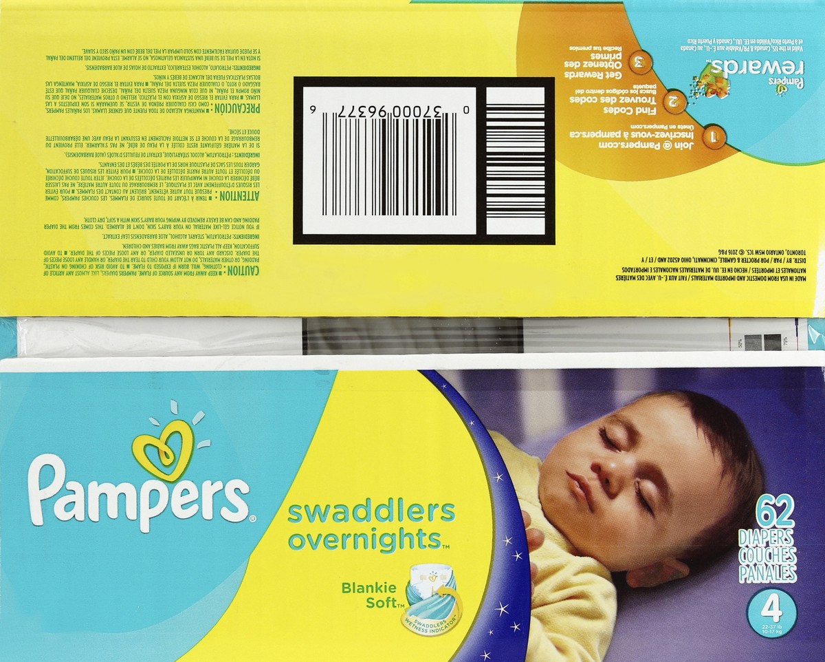 slide 2 of 5, Pampers Diapers 62 ea, 62 ct