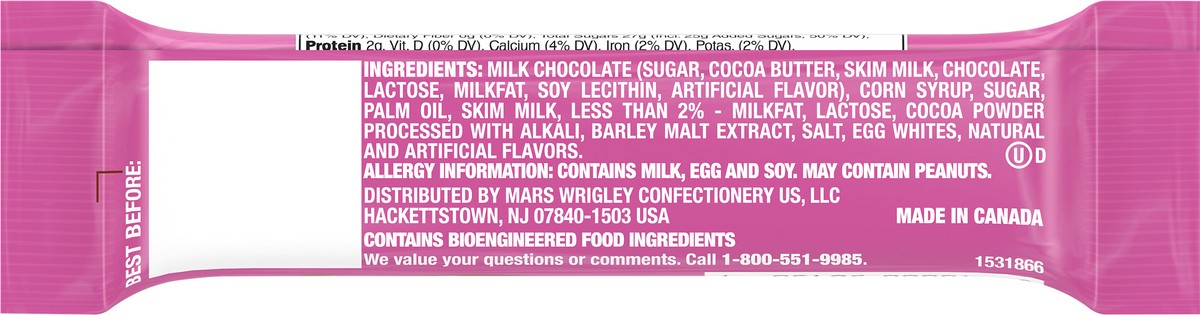 slide 5 of 7, Milky Way Us MILKY WAY Cookie Dough Milk Chocolate Bar, 1.56 oz, 1.56 oz