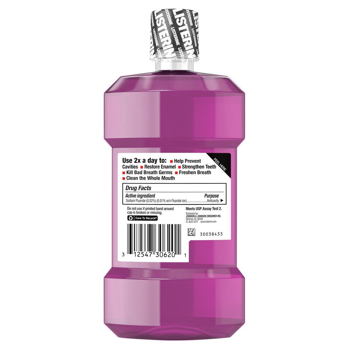 slide 3 of 6, Listerine Total Care Anticavity Fluoride Mouthwash, 6 Benefit Oral Rinse Kills 99% of Bad Breath Germs, Prevents Cavities, Strengthens Enamel, ADA-Accepted, Fresh Mint, 8.5 Fl. Oz (250 mL), 250 ml