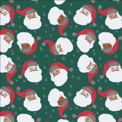 Holiday Home 40" Gift Wrap - Christmas Santa Jubilation