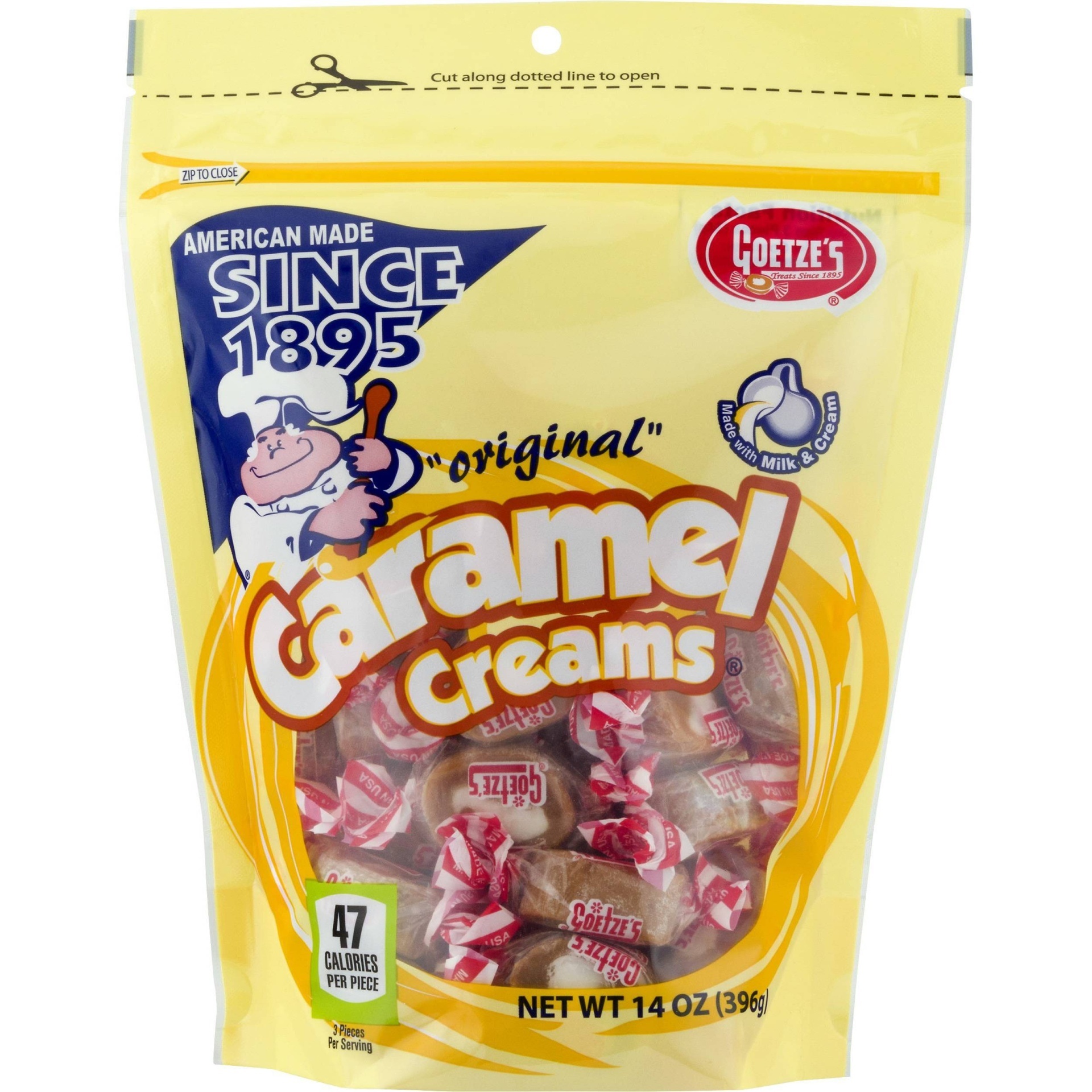 slide 1 of 1, Goetze's Caramel Creams Original, 14 oz