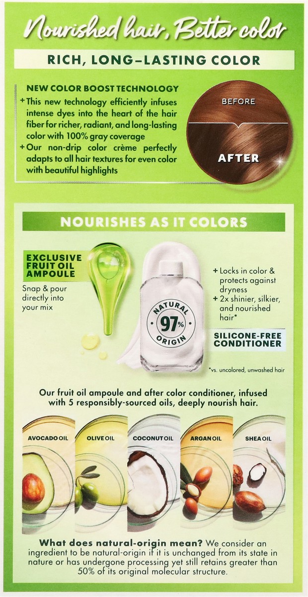 slide 4 of 11, Garnier Nourishing Permanent Hair Color Creme - 60 Light Natural Brown, 1.0 ct