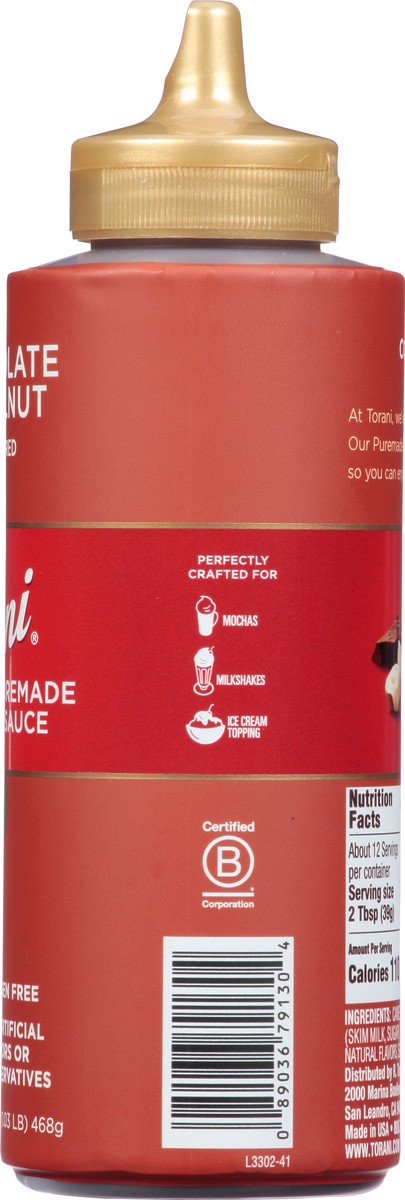 slide 5 of 13, Torani Chocolate Hazelnut Puremade Sauce - 16.5 oz, 16.5 oz