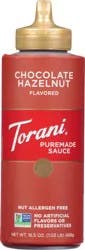 Torani Chocolate Hazelnut Puremade Sauce - 16.5 oz