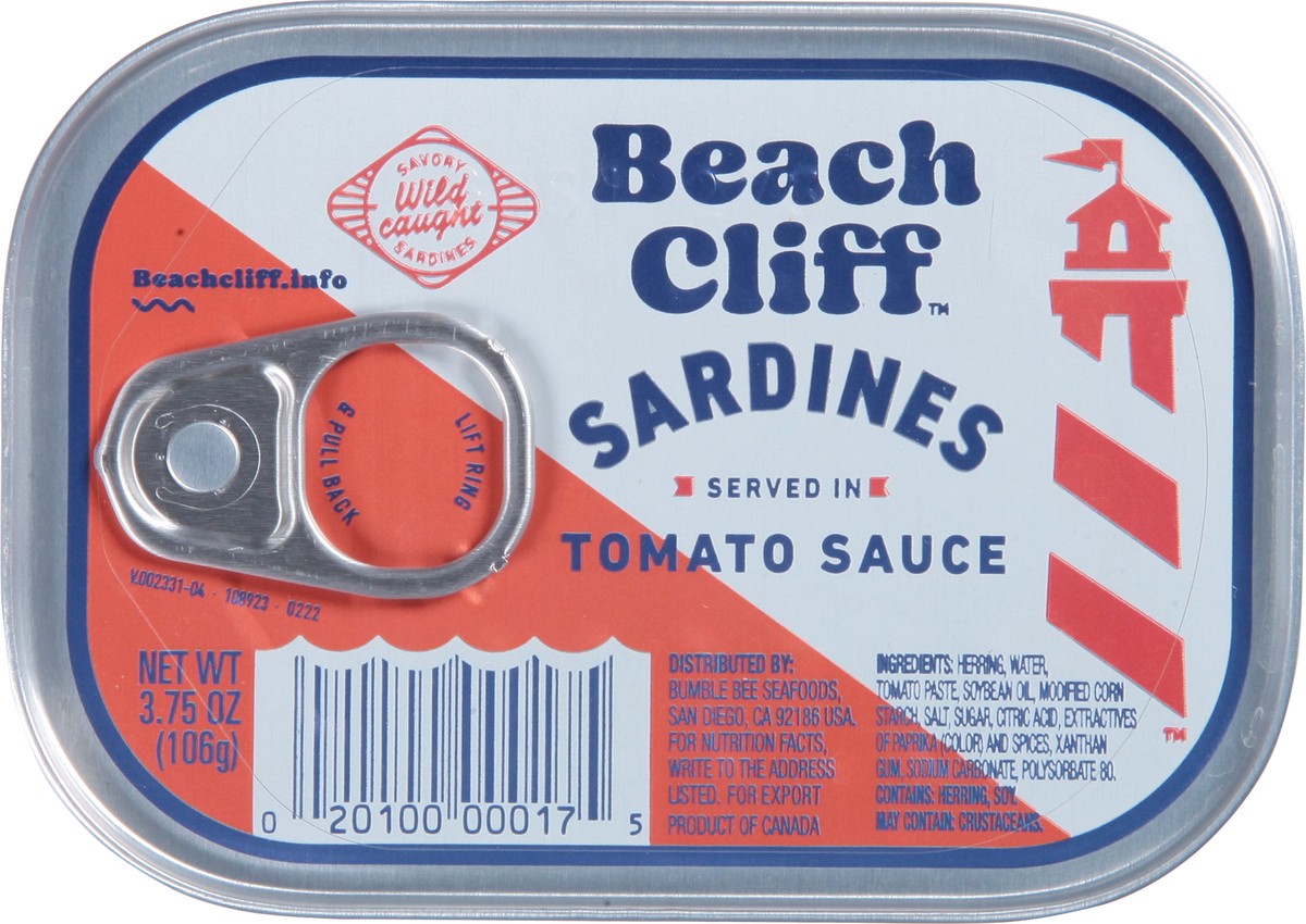 slide 6 of 9, Beach Cliff Sardines/Tomato Sauce, 3.75 oz