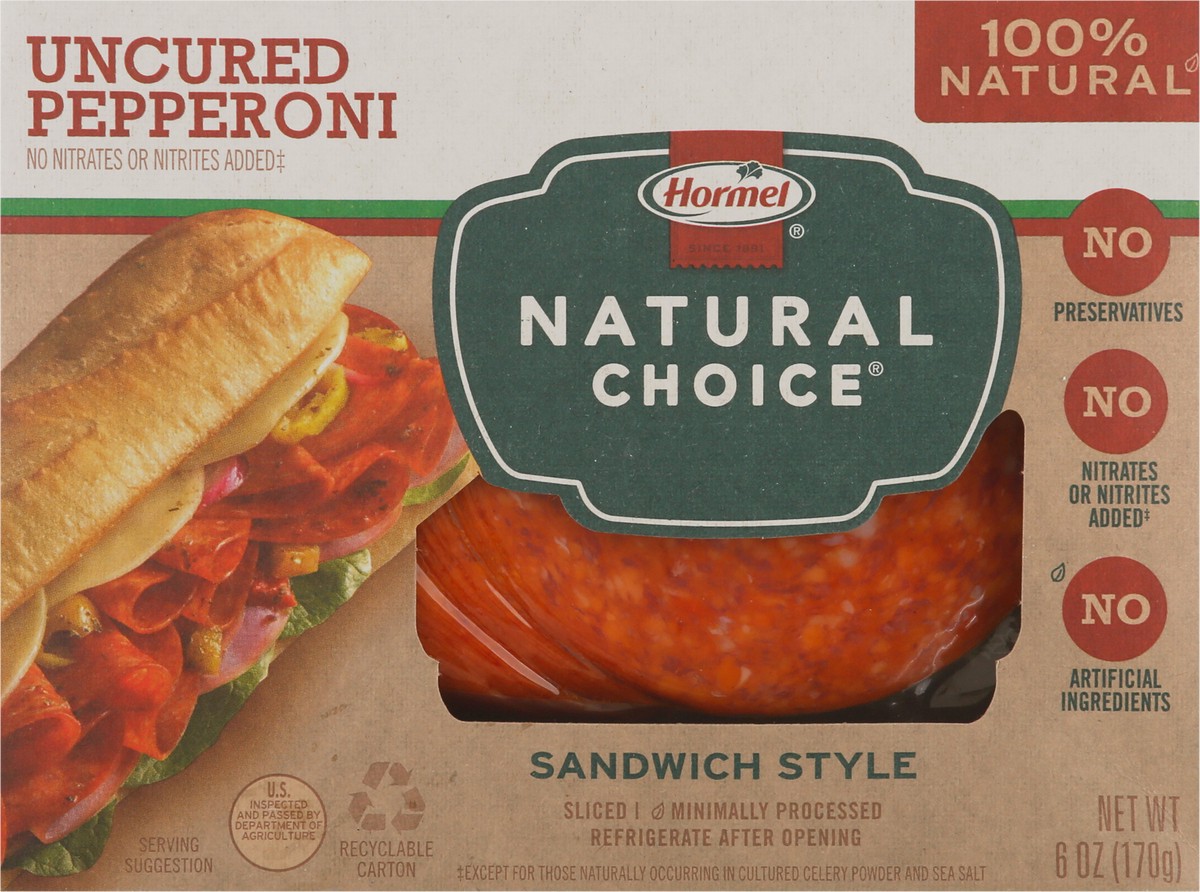 slide 8 of 13, Hormel Natural Choice Sandwich Style Sliced Pepperoni 6 oz, 6 oz