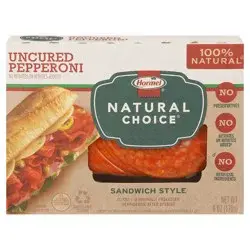 HORMEL NATURAL CHOICE Uncured Sandwich Pepperoni