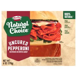 HORMEL NATURAL CHOICE Uncured Sandwich Pepperoni