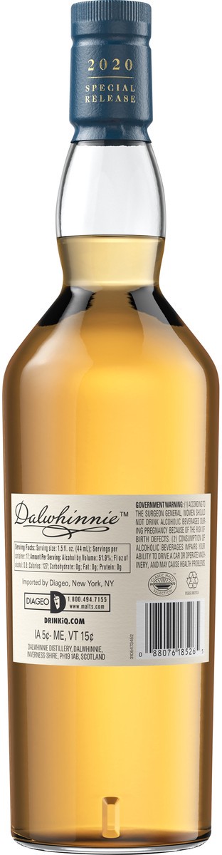 slide 2 of 3, Dalwhinnie 30 Year Old Single Malt Scotch Whisky, 750 mL, 750 ml