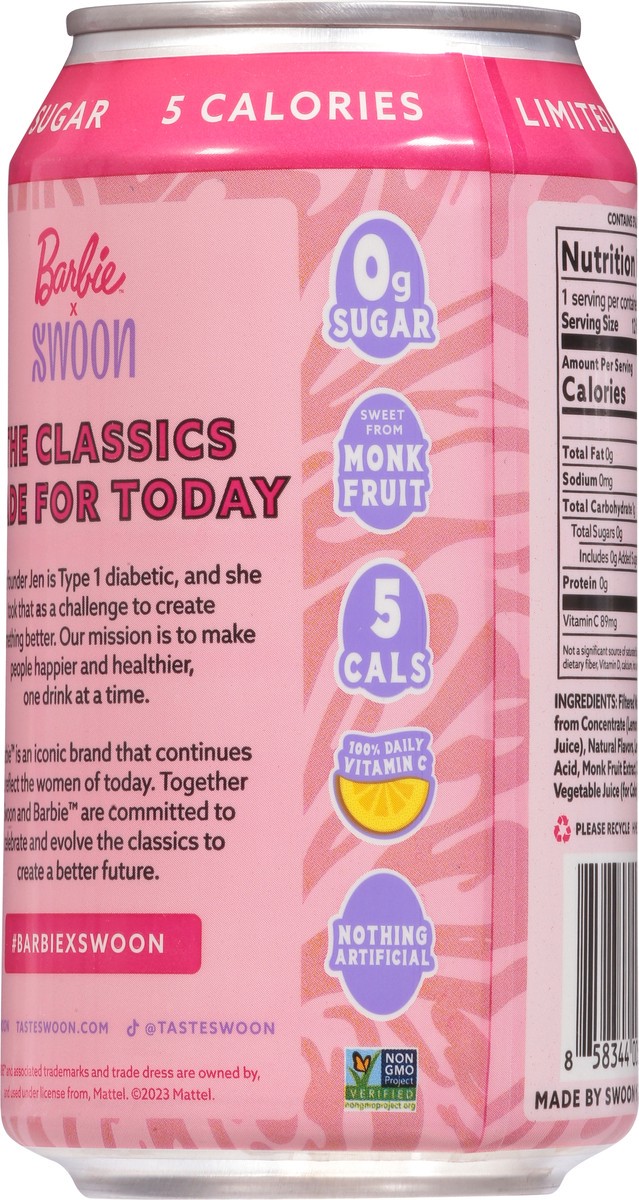 slide 5 of 9, Swoon Zero Sugar Pink Lemonade - 12 fl oz, 20 fl oz