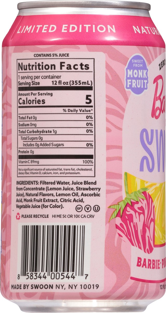 slide 4 of 9, Swoon Zero Sugar Pink Lemonade - 12 fl oz, 20 fl oz