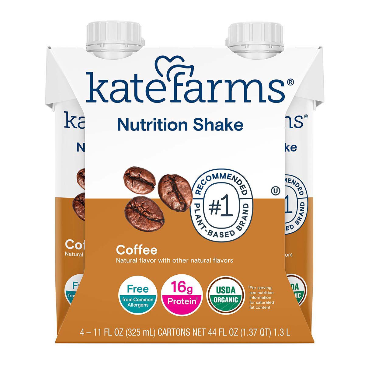 slide 1 of 1, Kate Farms 16g Nutrition Shakes 4 pk - Chocolate, 11 oz