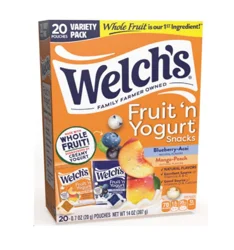 Welch's Fruit n'Yogurt Blueberry-Acai/Mango-Peach 20ct Box