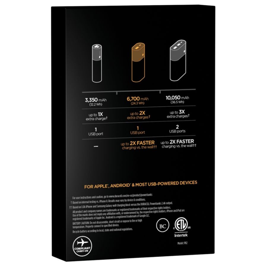 slide 2 of 4, Duracell Rechargeable Powerbank, 4 ct