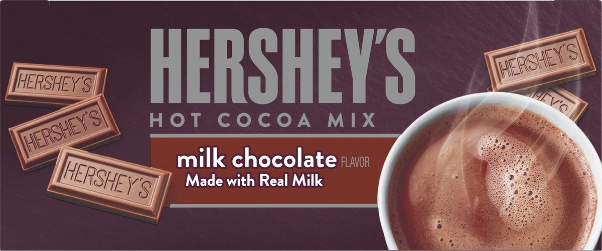 slide 5 of 11, Hershey's Milk Chocolate Hot Cocoa Mix with Real Milk, 6 ct; 0.88 oz