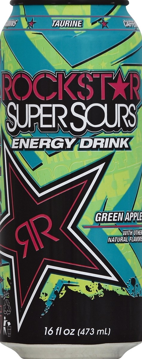 slide 2 of 6, Rockstar ion  RS SS GREEN APPLE 16Z CN SINGLE, 16 oz