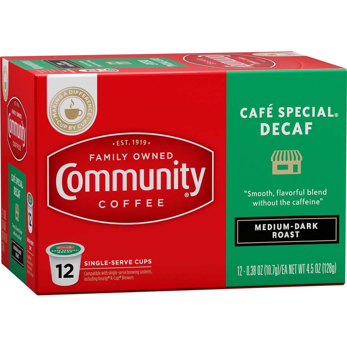 slide 7 of 10, Community Coffee Coff Singles Cafe Spec Dec, 12 ct