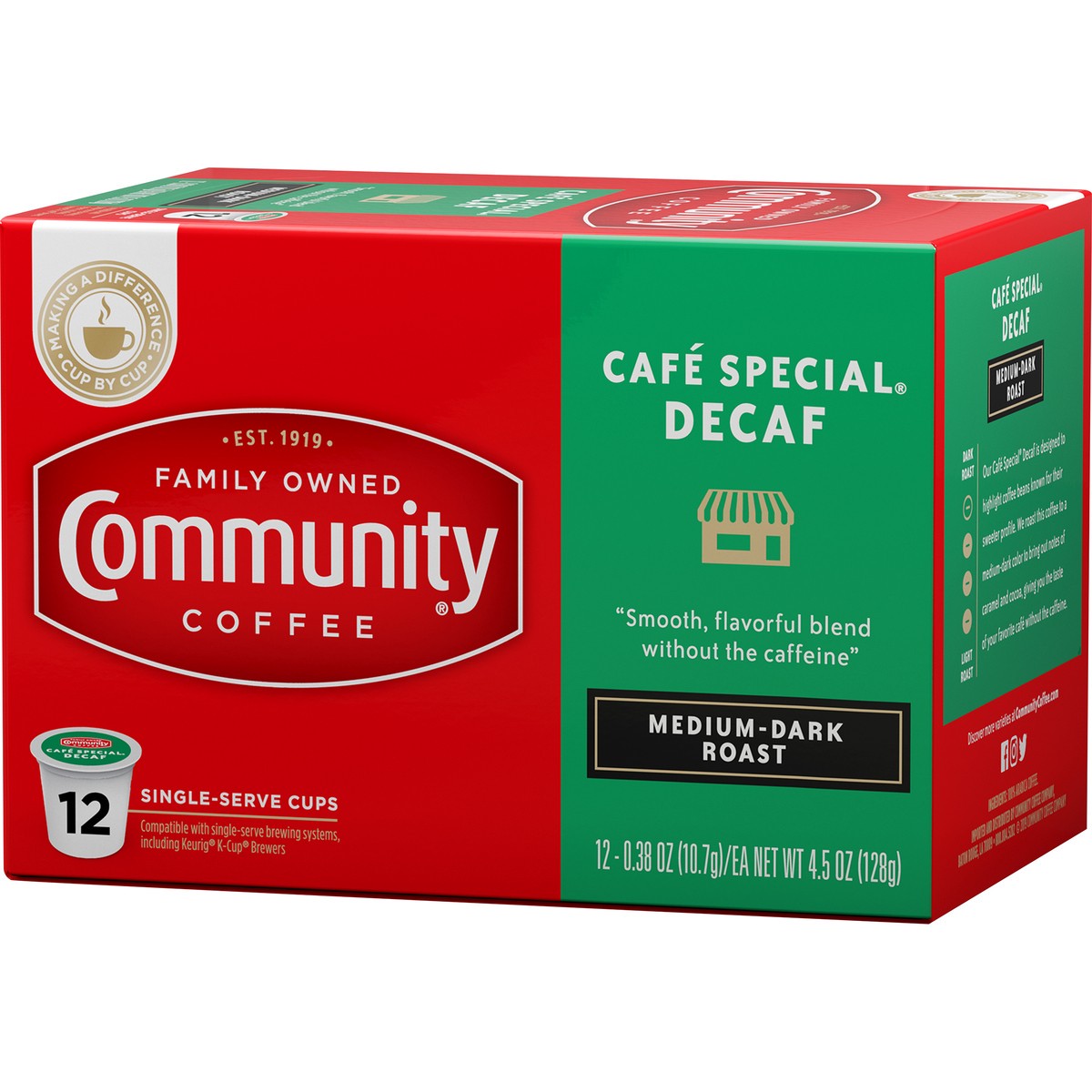 slide 5 of 10, Community Coffee Coff Singles Cafe Spec Dec, 12 ct