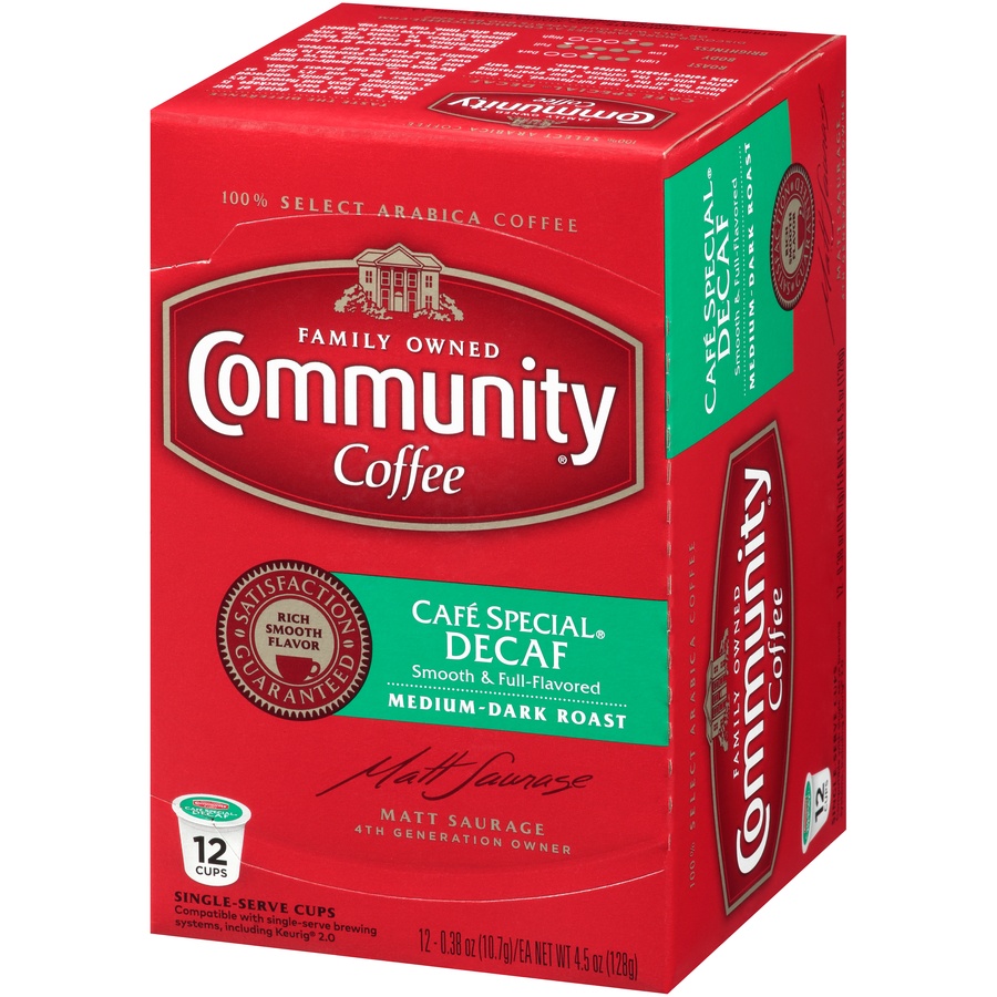 Community Coffee Cafe Special Decaf KCup Pods 12 ct Shipt