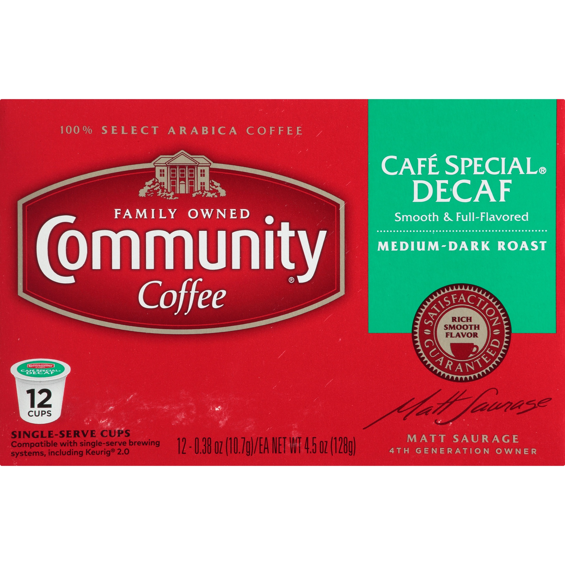 Community Coffee Cafe Special Decaf KCup Pods 12 ct Shipt