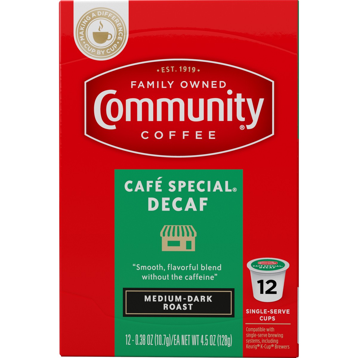 slide 4 of 10, Community Coffee Coff Singles Cafe Spec Dec, 12 ct