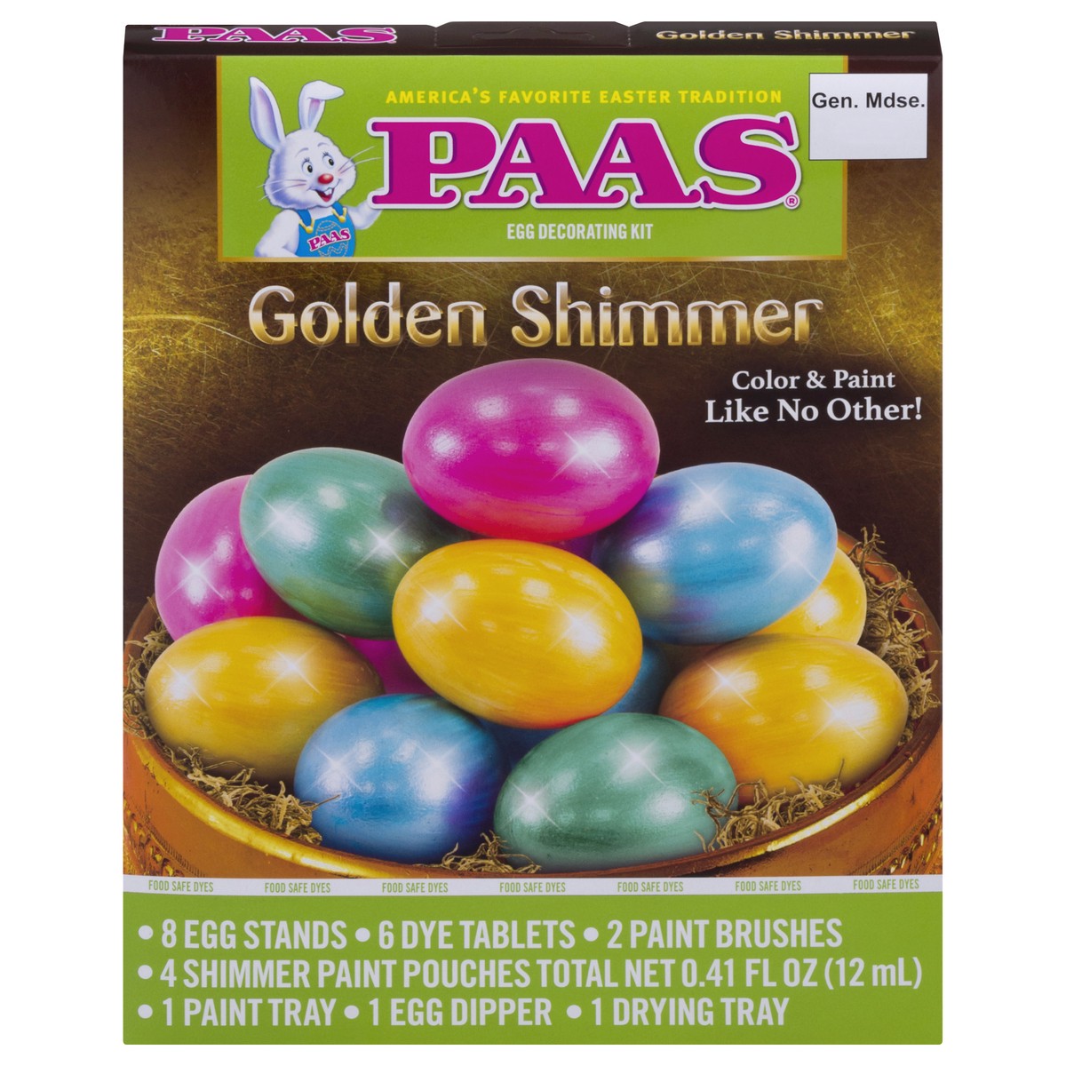 slide 12 of 12, Paas Kit Gold & Shimmer, 1 ct