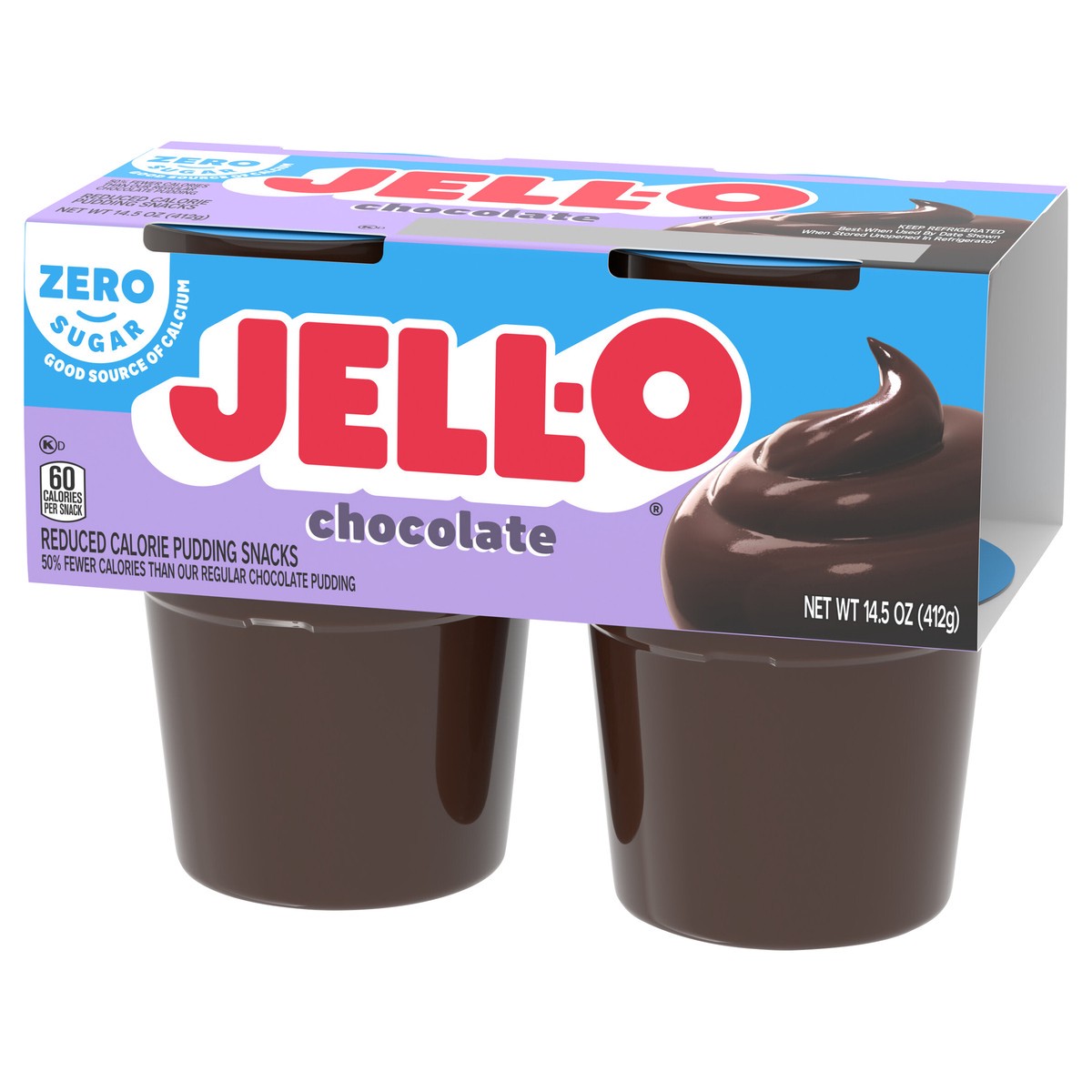 slide 8 of 9, Jell-O Sugar Free Ready to Eat Chocolate Pudding, 4 ct