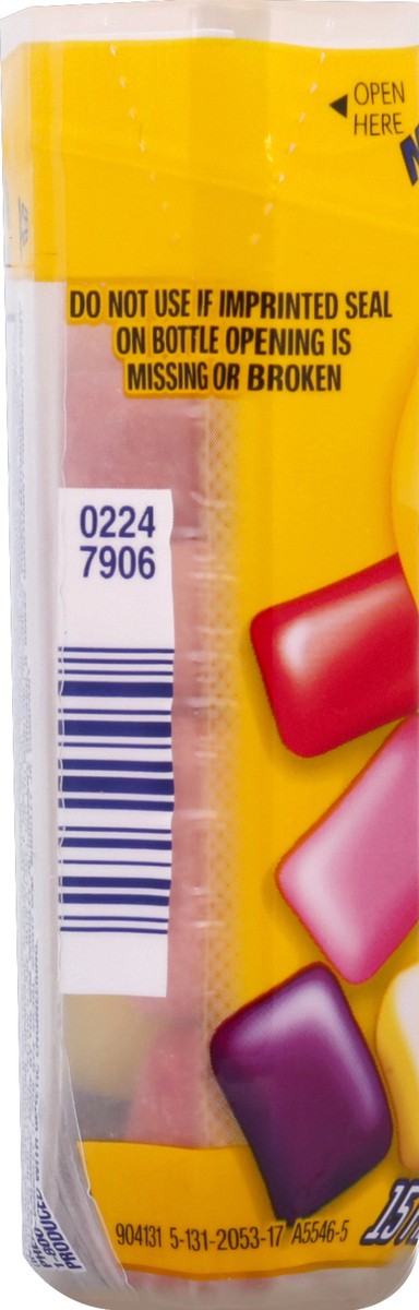 slide 5 of 5, Juicy Fruit Mixies Fruity Chews Sugarfree Gum, 40-Piece Bottle, 15 pc