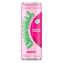 Unwell Passionfruit, Orange, Guava Energy Drink - 12 fl oz