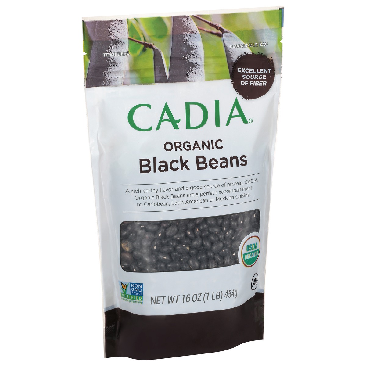 slide 3 of 11, Cadia Bean Black Dry Org, 16 oz