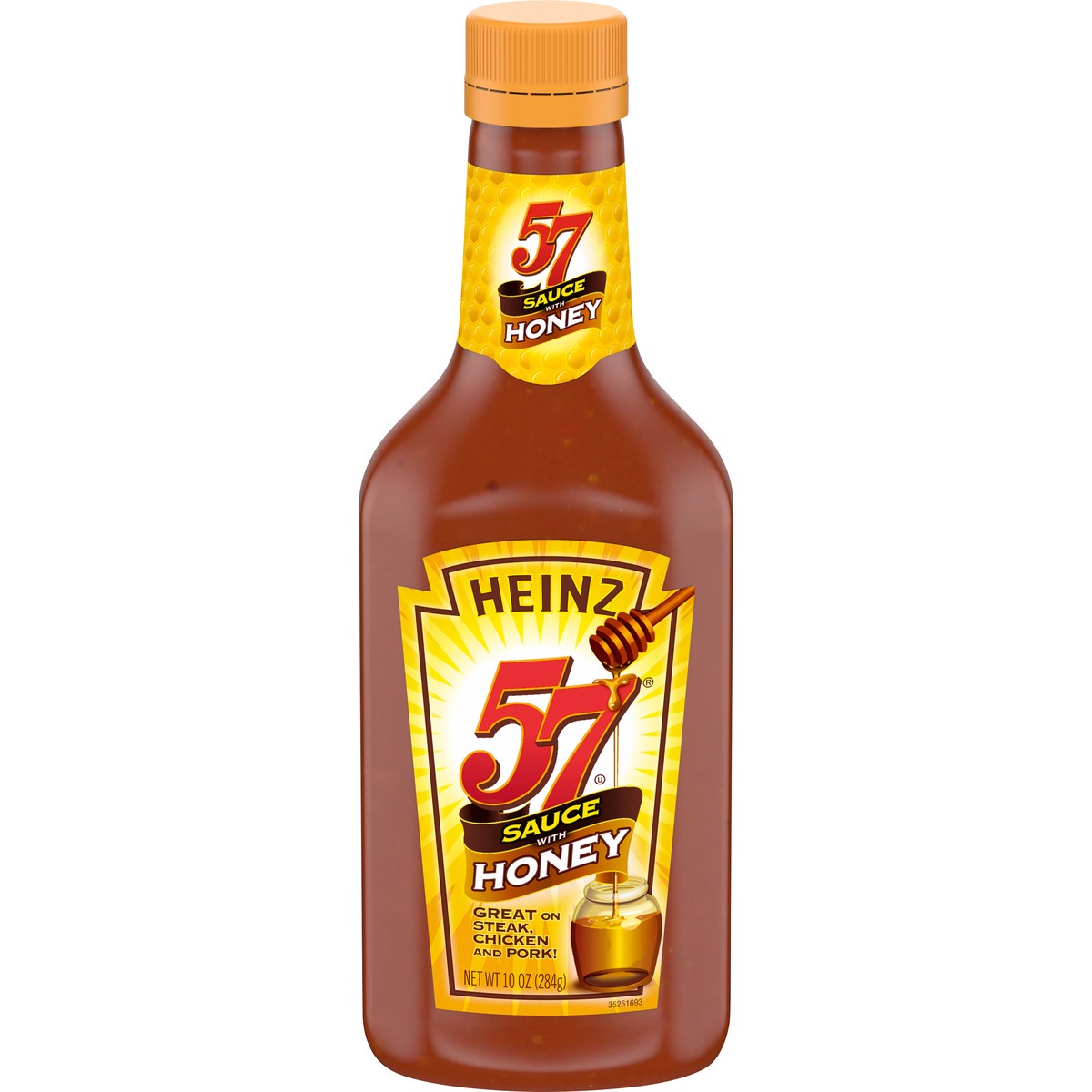 slide 6 of 7, Heinz 57 Sauce with Honey, 10 oz Bottle, 10 oz