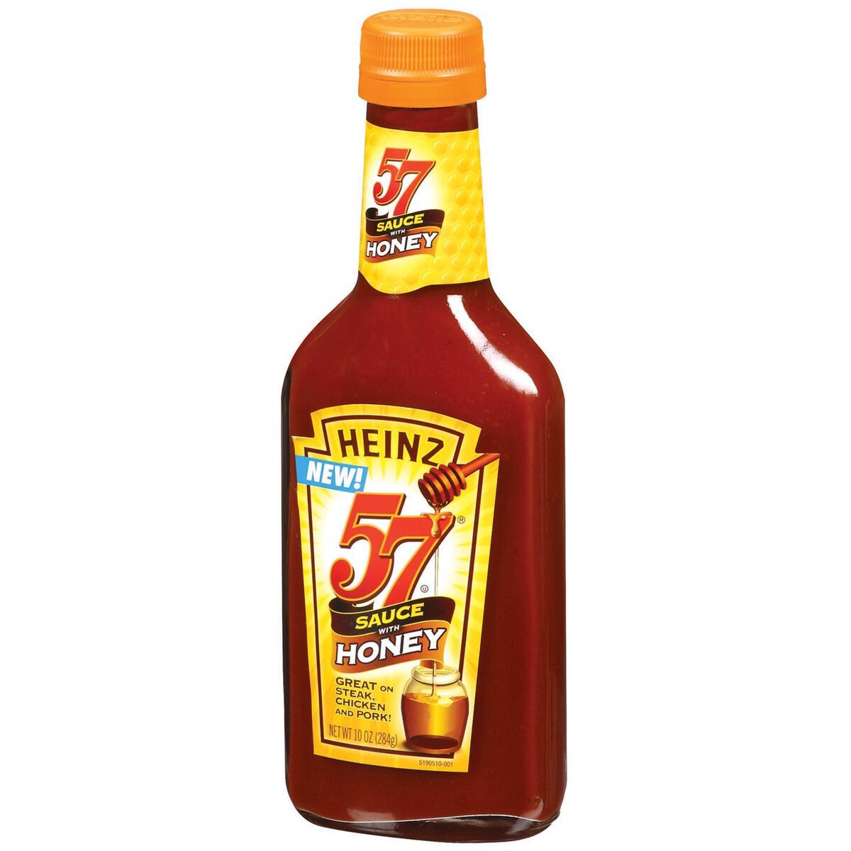 slide 5 of 7, Heinz 57 Sauce with Honey, 10 oz Bottle, 10 oz