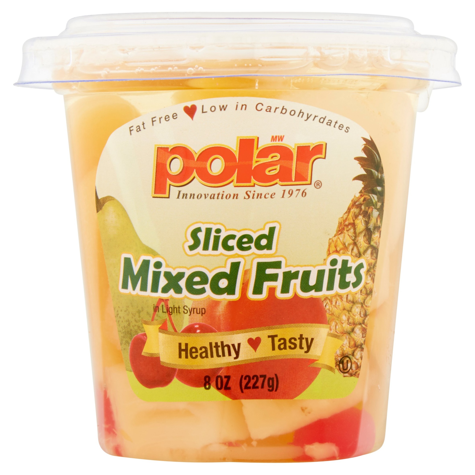 slide 1 of 1, MW Polar Mixed Fruit In Light Syrup Cups, 2 ct; 8 oz