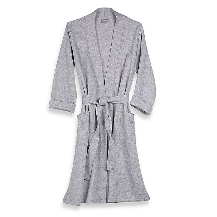 slide 1 of 2, N Natori Medium Quilted Robe - Grey, 1 ct