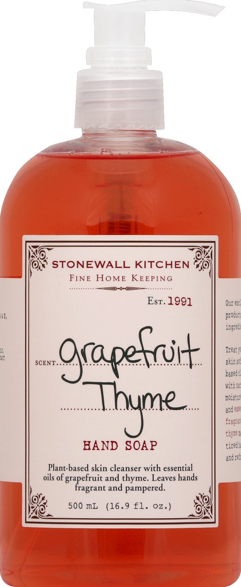 slide 1 of 3, Stonewall Kitchen Stonewall Grapefruit Thyme Soap, 16.9 oz