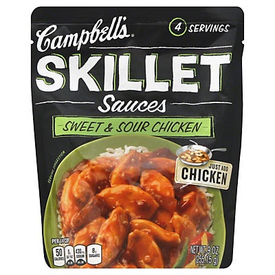 slide 1 of 2, Campbell's Sweet & Sour Chicken Skillet Sauces, 9 oz