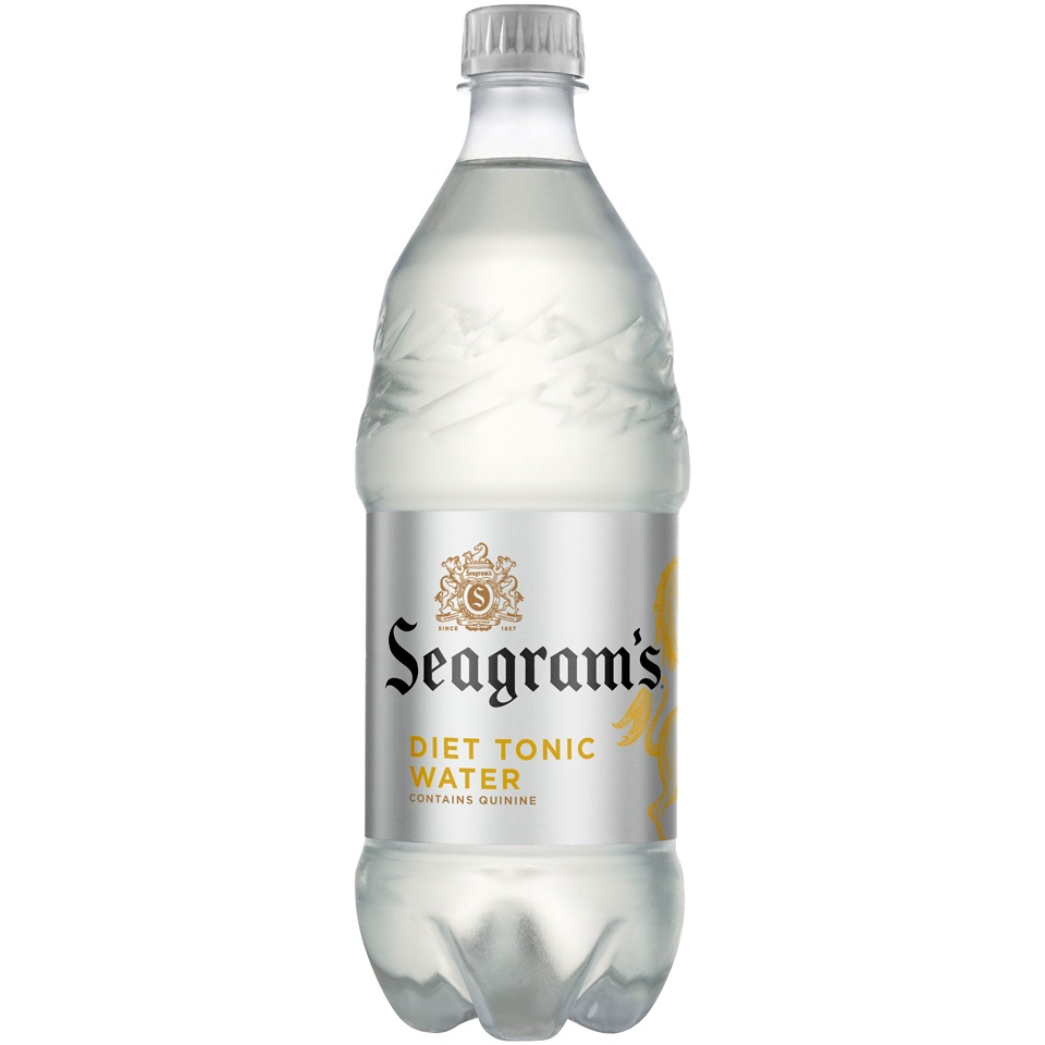 slide 1 of 1, Seagram's Diet Tonic Water 1L Plastic Bottle, 33.8 oz