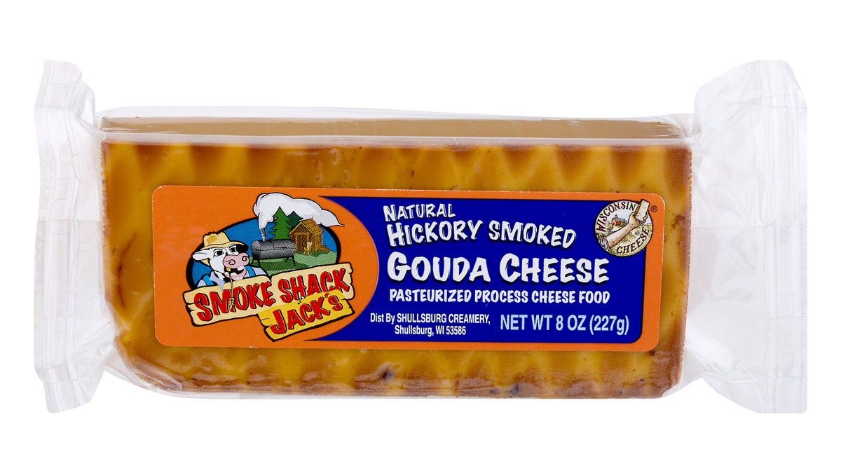 slide 1 of 1, Shullsburg Creamery Smoke Shack Jack's Hickory Smoked Gouda Cheese, 8 oz