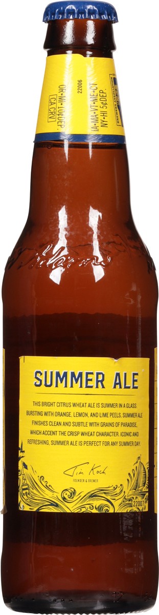 slide 8 of 11, Samuel Adams Summer Ale Seasonal Beer (12 fl. oz. Bottle), 11.2 oz