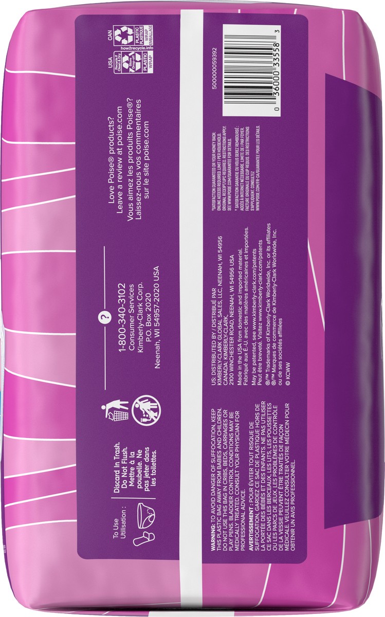 slide 8 of 9, Poise Postpartum Incontinence Bladder Control Pads for Women - Moderate Absorbency - Regular - 66ct, 66 ct