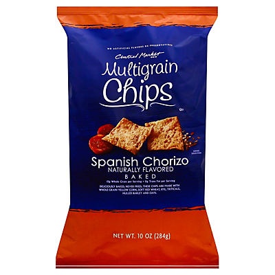 slide 1 of 1, Central Market Spanish Chorizo Multigrain Chips, 10 oz