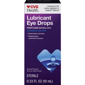 slide 1 of 1, CVS Health Lubricant Eye Drops, 0.33 oz