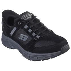 Skechers Men's Oak Canyon Consistent Winner Casual Shoes, Black/Grey, Size 10