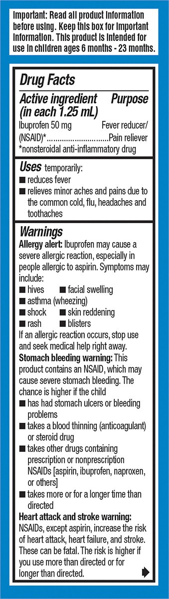 slide 6 of 11, Advil Infants' Value Size 6-23 Months Drops 50 mg White Grape Pain Reliever/Fever Reducer 1 oz, 1 fl oz