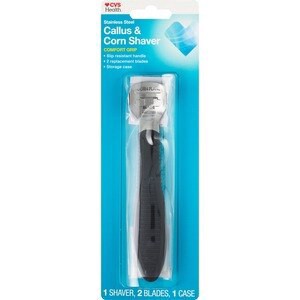 slide 1 of 1, CVS Health Callus & Corn Comfort Grip Shaver, 1 ct