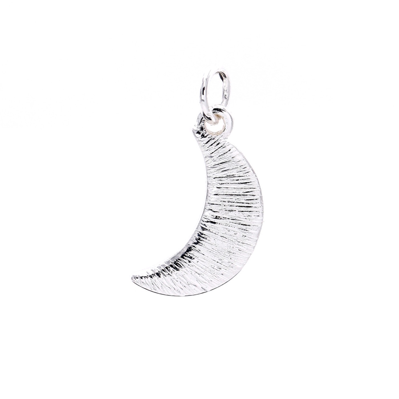 slide 3 of 4, Charmalong Silver Plated Pave Moon Charm By Bead Landing, 0.75 in x 0.6 in x 0.25 in