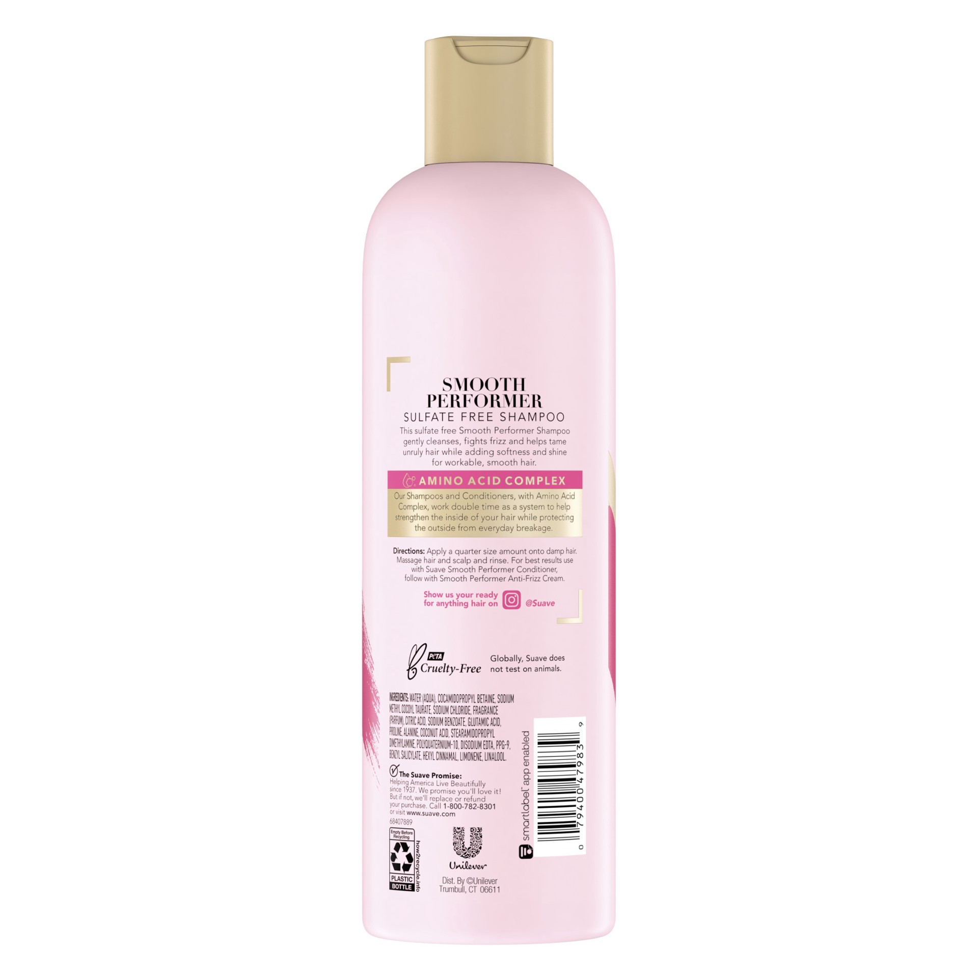 slide 3 of 4, Suave Smooth Performer Shampoo 16.5 fl oz, 16.5 oz