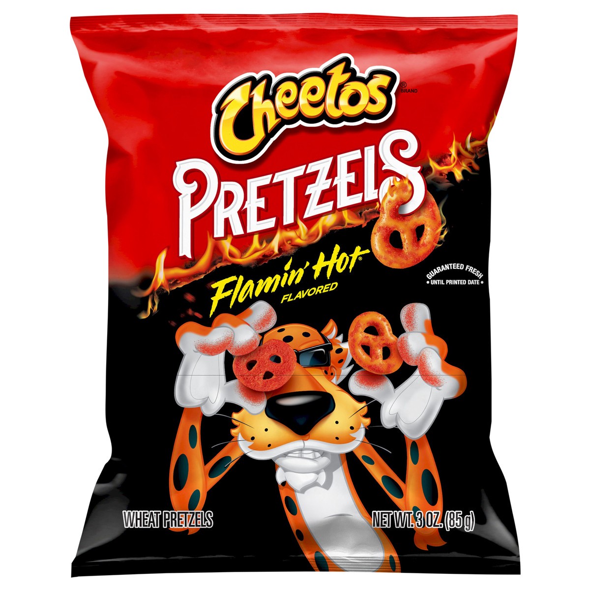 slide 3 of 4, Cheetos Wheat Pretzels, Flamin' Hot Flavored, 3 oz